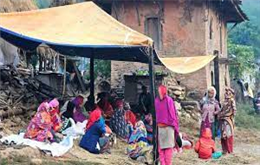 भूकम्पबाट प्रहरी कार्यालय भत्किएपछि त्रिपालबाटै काम
