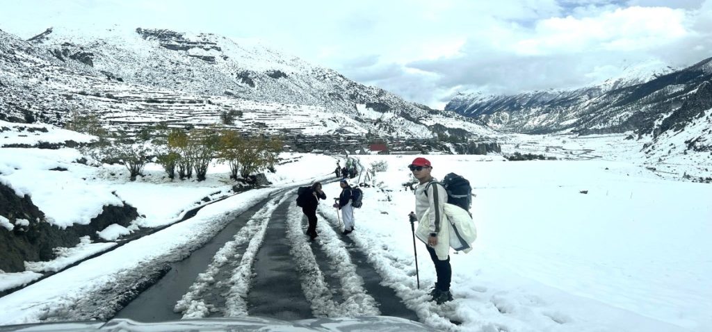 हिमपातले पदयात्रा विथोलियो, राम्रोसँग खुल्न एक साता लाग्ने