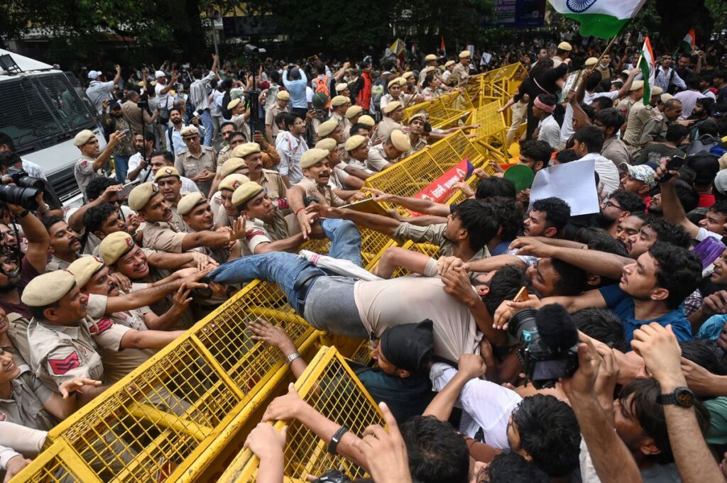 भारतको जन्तरमन्तरमा आज पनि सुरक्षा व्यवस्था कडा, आन्दोलन चर्किदै