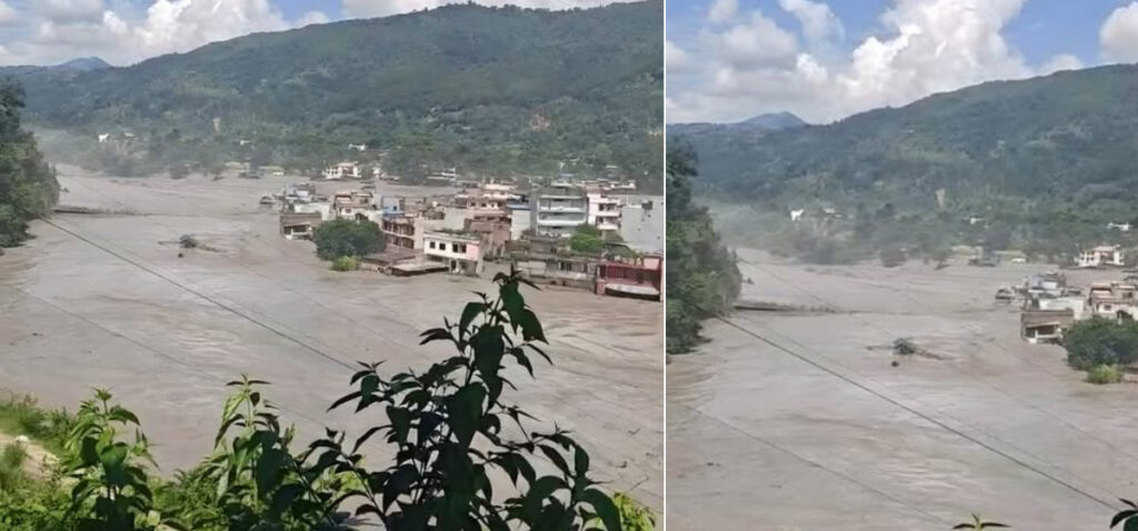 भन्सार यार्डमा रहेका करिब ४ सय गाडी बगायो ५ जना कर्मचारी सम्पर्कविहिन