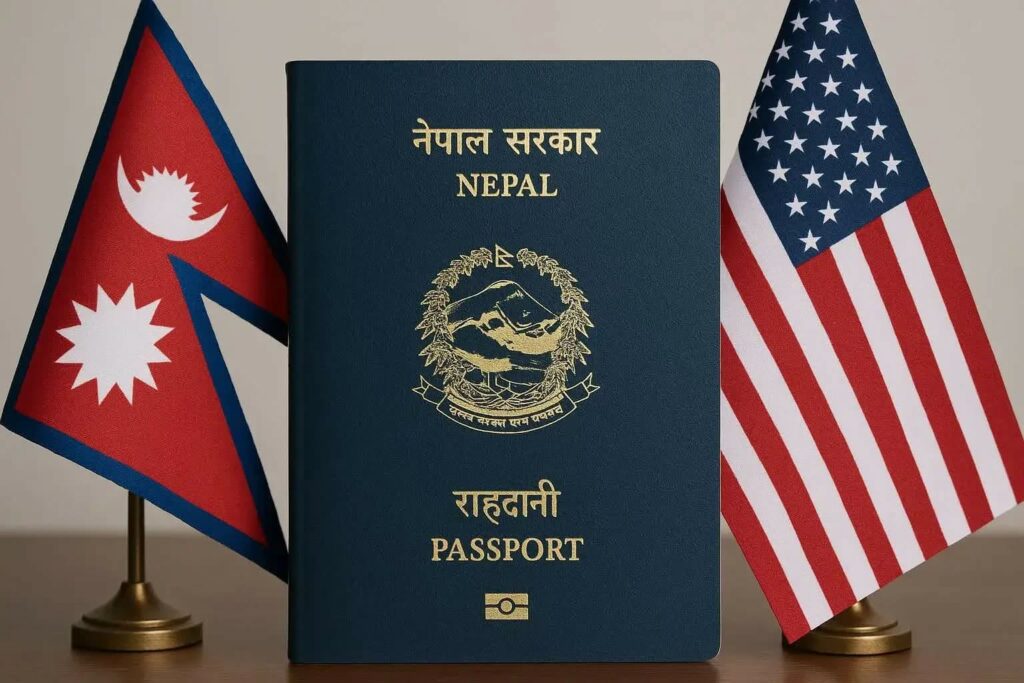 नेपाली नागरिकले अमेरिकी भिसाका लागि ३० लाखसम्म धरौटी राख्नुपर्ने